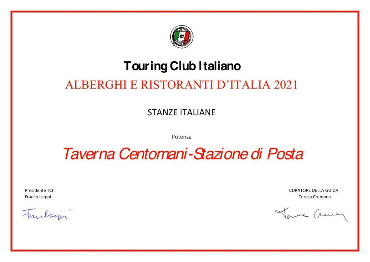Taverna Centomani Potenza Kültér fotó
